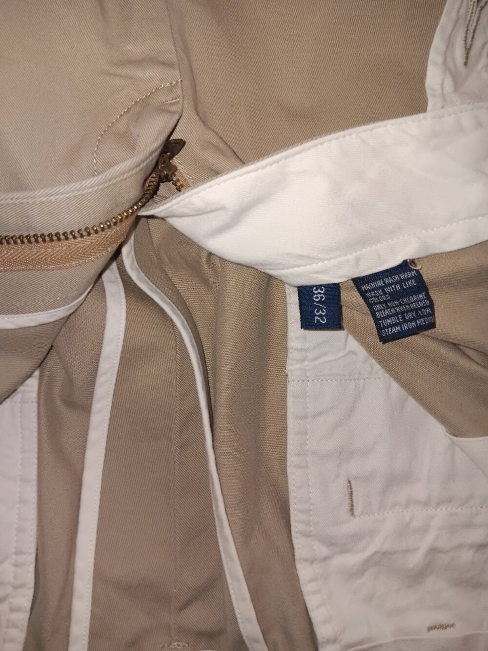 POLO RALPH LAUREN HAMMOND CUFFED HEM KHAKI PANTS - Picture 7 of 13